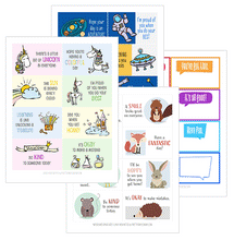 Load image into Gallery viewer, Printable Lunch Box Notes (4 Themes Included)