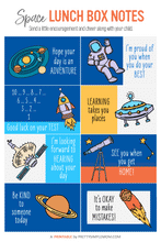 Load image into Gallery viewer, Printable Lunch Box Notes (4 Themes Included)