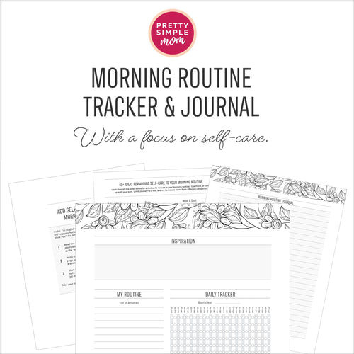 Morning Routine Tracker + Journal